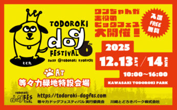 【等々力緑地】ドッグフェスティバル開催決定!！